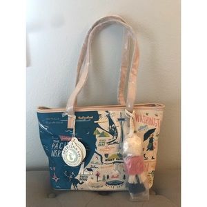 Spartina 449 Embroidered Pacific NW Tote BRAND NEW